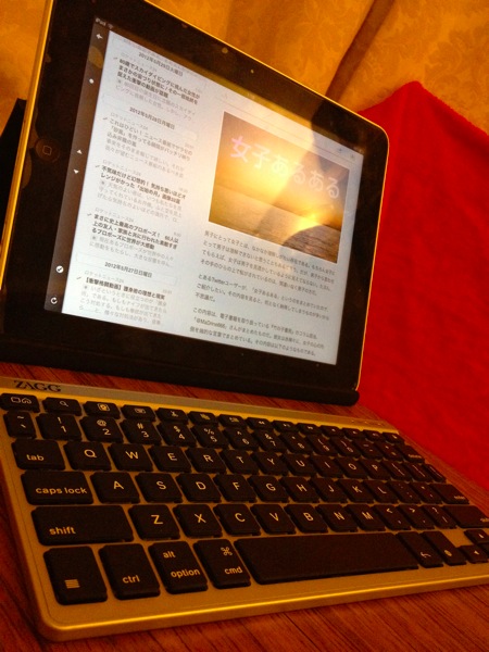 iPadにもキーボードを!!軽くてちょーMacライクなかっちょいいキーボード、Zagg Keys Flexを買った。 img